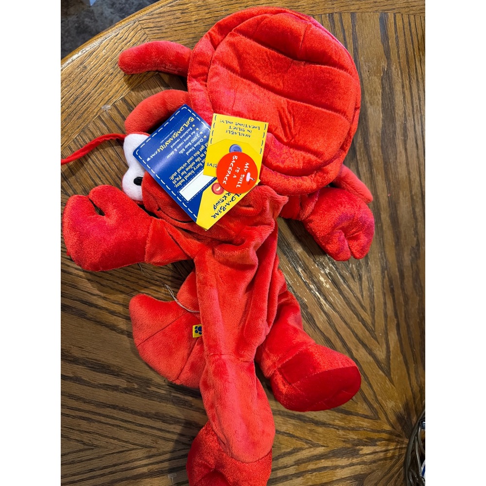 Build-A-Bear Workshop Red Lobster Plush Backpack Skin NWT New